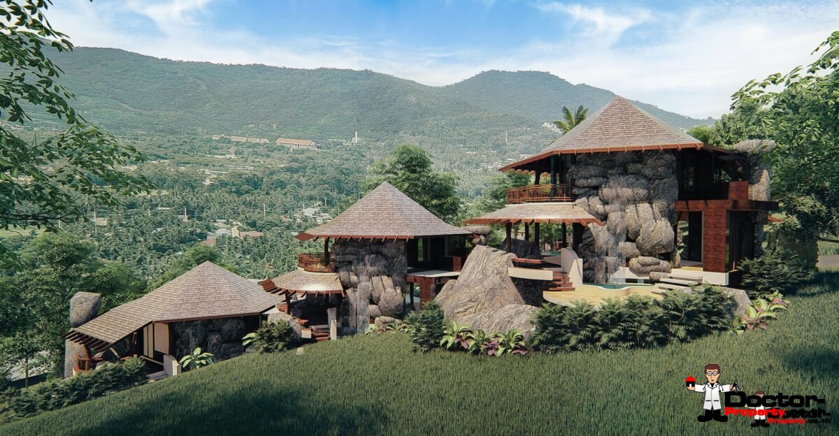 New 4, 5 and 6 Bedroom Villas with Pool, Sea View - Laem Sett, Koh Samui - For Sale